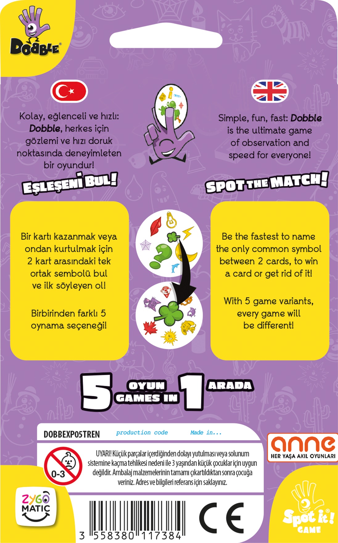 DOBBLE Klasik ECO (Classic ECO)  539 TL